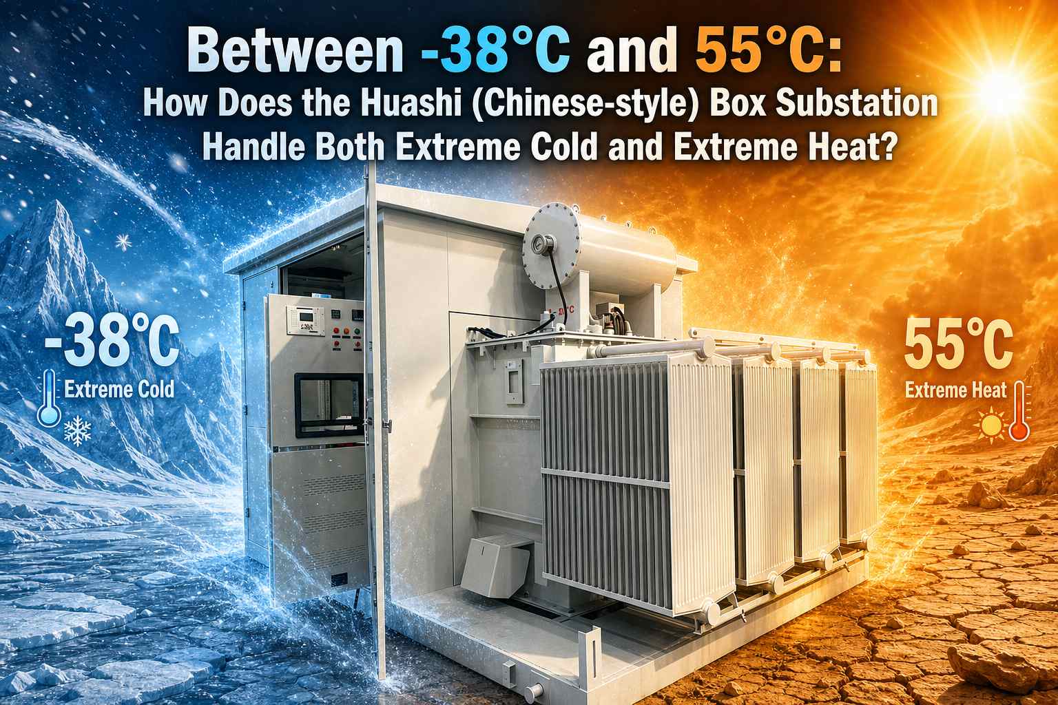 -38°C மற்றும் 55°C இடையே: ஹுவாஷி (சீன பாணி) பெட்டி துணை மின்நிலையம் எப்படி இருக்கிறது